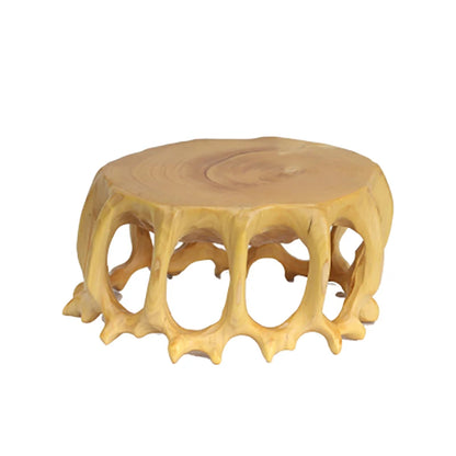 Boxwood rosewood carving base handicraft ornaments teapot base root carving small round base