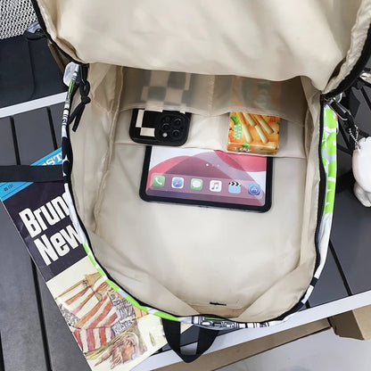 Boy Girl Travel Leisure Printing Waterproof School Bag Female Men Laptop Lady Camouflage College Backpack Fashion Women Book Bag