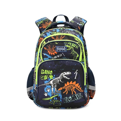 Boys Dinosaur Backpack Set with Lunch Box Pencil Case Girl School Bag for Kids Elementary Preschool Cartoon Schoolbag