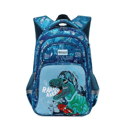 Boys Dinosaur Backpack Set with Lunch Box Pencil Case Girl School Bag for Kids Elementary Preschool Cartoon Schoolbag