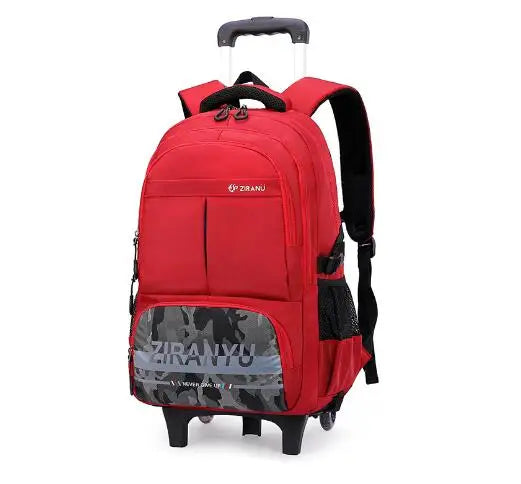 Boys Rolling Backpacks for Kids School Large Capacity Wheeled Bookbags Elementary School Bags Back Packs with 2 Wheels 6 Wheels