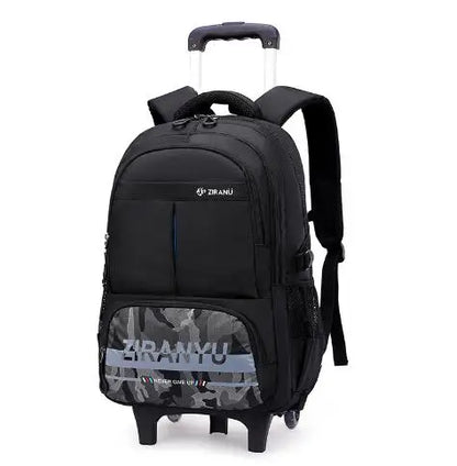Boys Rolling Backpacks for Kids School Large Capacity Wheeled Bookbags Elementary School Bags Back Packs with 2 Wheels 6 Wheels