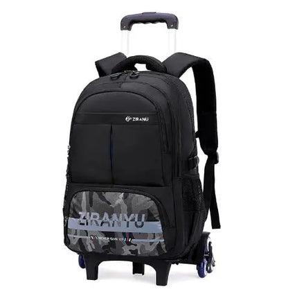 Boys Rolling Backpacks for Kids School Large Capacity Wheeled Bookbags Elementary School Bags Back Packs with 2 Wheels 6 Wheels