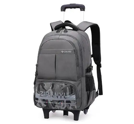 Boys Rolling Backpacks for Kids School Large Capacity Wheeled Bookbags Elementary School Bags Back Packs with 2 Wheels 6 Wheels