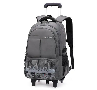 Boys Rolling Backpacks for Kids School Large Capacity Wheeled Bookbags Elementary School Bags Back Packs with 2 Wheels 6 Wheels