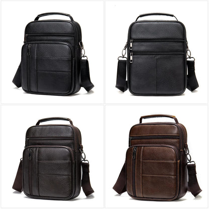 Brand 100% Cowhide Men Handbags Multi-function Man's Crossbody Shoulder Genuine Leather Casual Messenger Bag For Man Travel