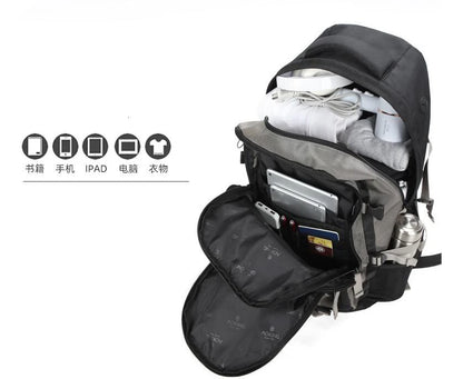 Brand Aoking Men Travel luggage Laptop Backpack 50L large Capacity  College School Backpack  Nylon Water proof high school bag