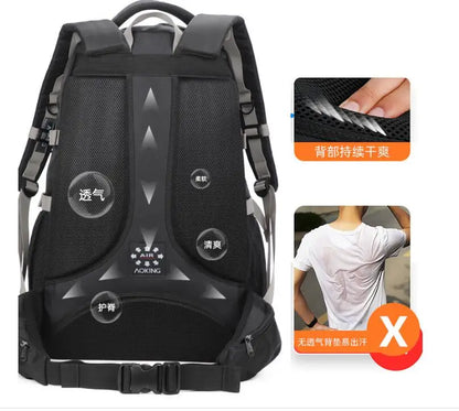 Brand Aoking Men Travel luggage Laptop Backpack 50L large Capacity  College School Backpack  Nylon Water proof high school bag