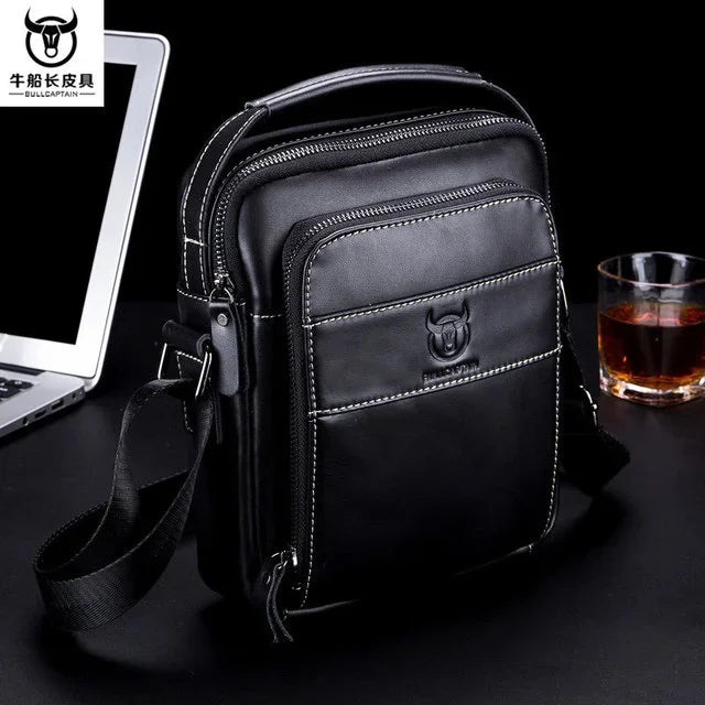 Brand Cowhide Men Handbags Multi-function Man's Crossbody shoulder Genuine Leather Messenger Bag For Man Travel