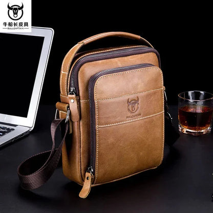 Brand Cowhide Men Handbags Multi-function Man's Crossbody shoulder Genuine Leather Messenger Bag For Man Travel