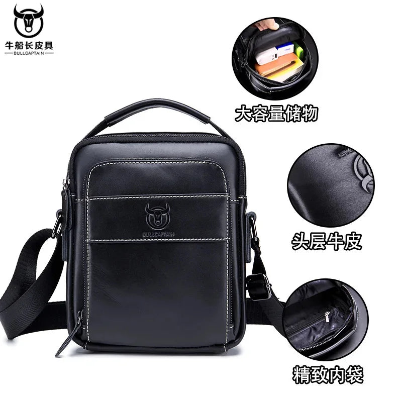 Brand Cowhide Men Handbags Multi-function Man's Crossbody shoulder Genuine Leather Messenger Bag For Man Travel