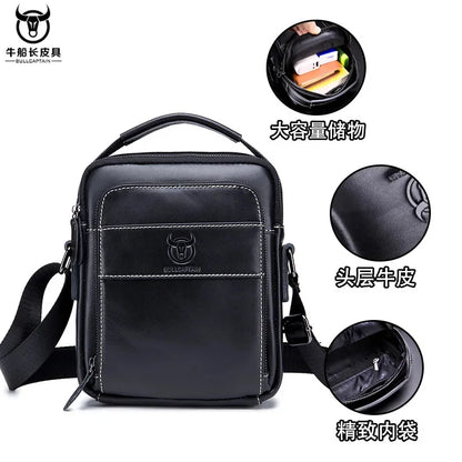 Brand Cowhide Men Handbags Multi-function Man's Crossbody shoulder Genuine Leather Messenger Bag For Man Travel