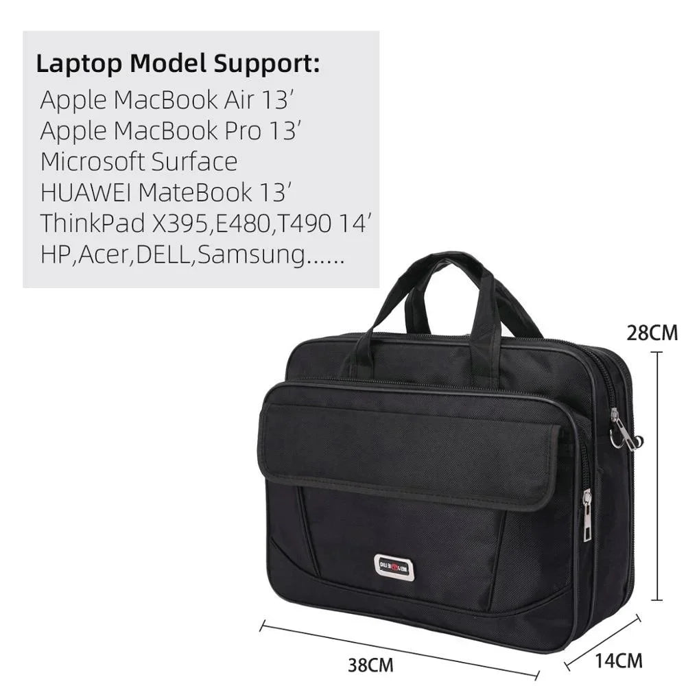 Brand High Quality Waterproof Nylon Shoulder laptop computer bag Men's Briefcase Messenger Bag