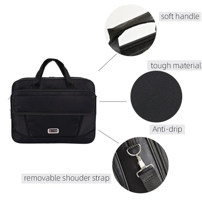 Brand High Quality Waterproof Nylon Shoulder laptop computer bag Men's Briefcase Messenger Bag