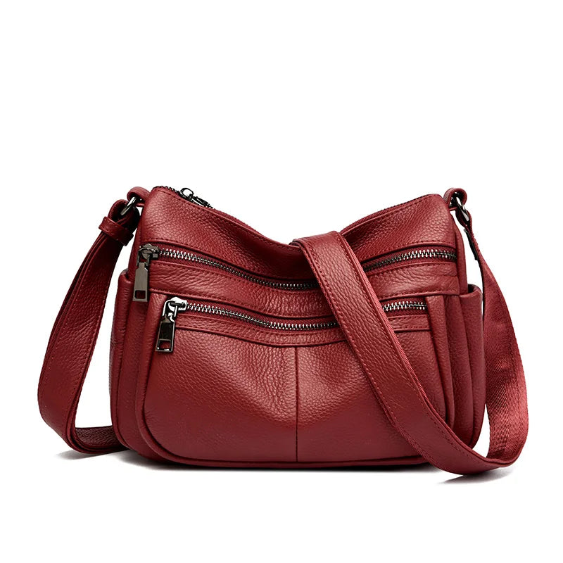 Brand Luxury Designer Shoulder Bags 2023 New Women's Large Capacity Vintage Tote Bags Women's Genuine Leather Messenger Handbags