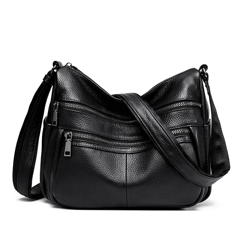 Brand Luxury Designer Shoulder Bags 2023 New Women's Large Capacity Vintage Tote Bags Women's Genuine Leather Messenger Handbags