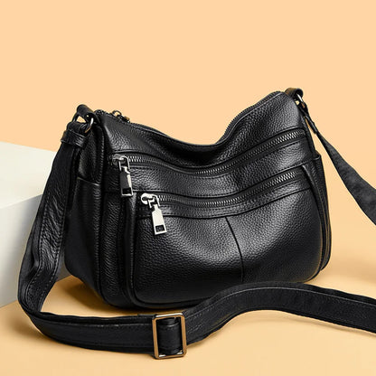 Brand Luxury Designer Shoulder Bags 2023 New Women's Large Capacity Vintage Tote Bags Women's Genuine Leather Messenger Handbags