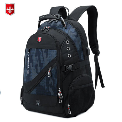 Brand Men's Backpack Anti-theft Waterproof 17inch Laptop Backpacks USB Charging Business Travel Backpack School Bag Male Mochila