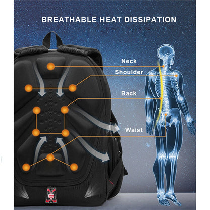 Brand Men's Backpack Anti-theft Waterproof 17inch Laptop Backpacks USB Charging Business Travel Backpack School Bag Male Mochila