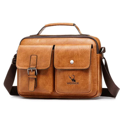 Brand Men's Casual Messenger Bag Vintage Shoulder Bags husband Male Flap Large capacity crossbody s Men sling bag