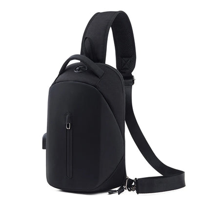 Brand New Men's Messenger Bag Business Shoulder Bags Sling Bag Messenger Mini USB Charging Chest bags for 9.7 inch ipad