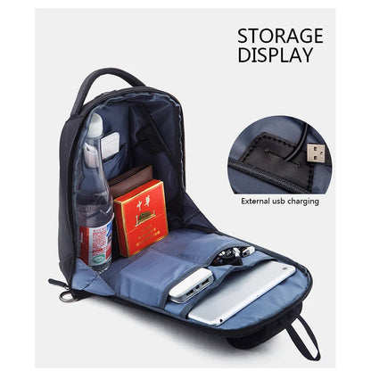 Brand New Men's Messenger Bag Business Shoulder Bags Sling Bag Messenger Mini USB Charging Chest bags for 9.7 inch ipad