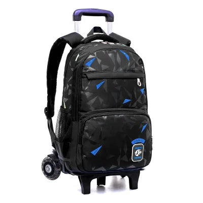 Brand kids can climb stairs luggage school bag On wheels students knapsack Casual suitcase 6-14 years Children travel backpack
