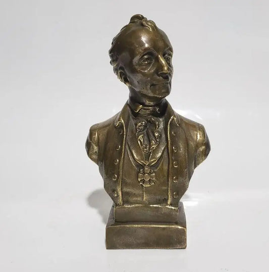 Brass Alexander Suvorov Head portrait crafts statue