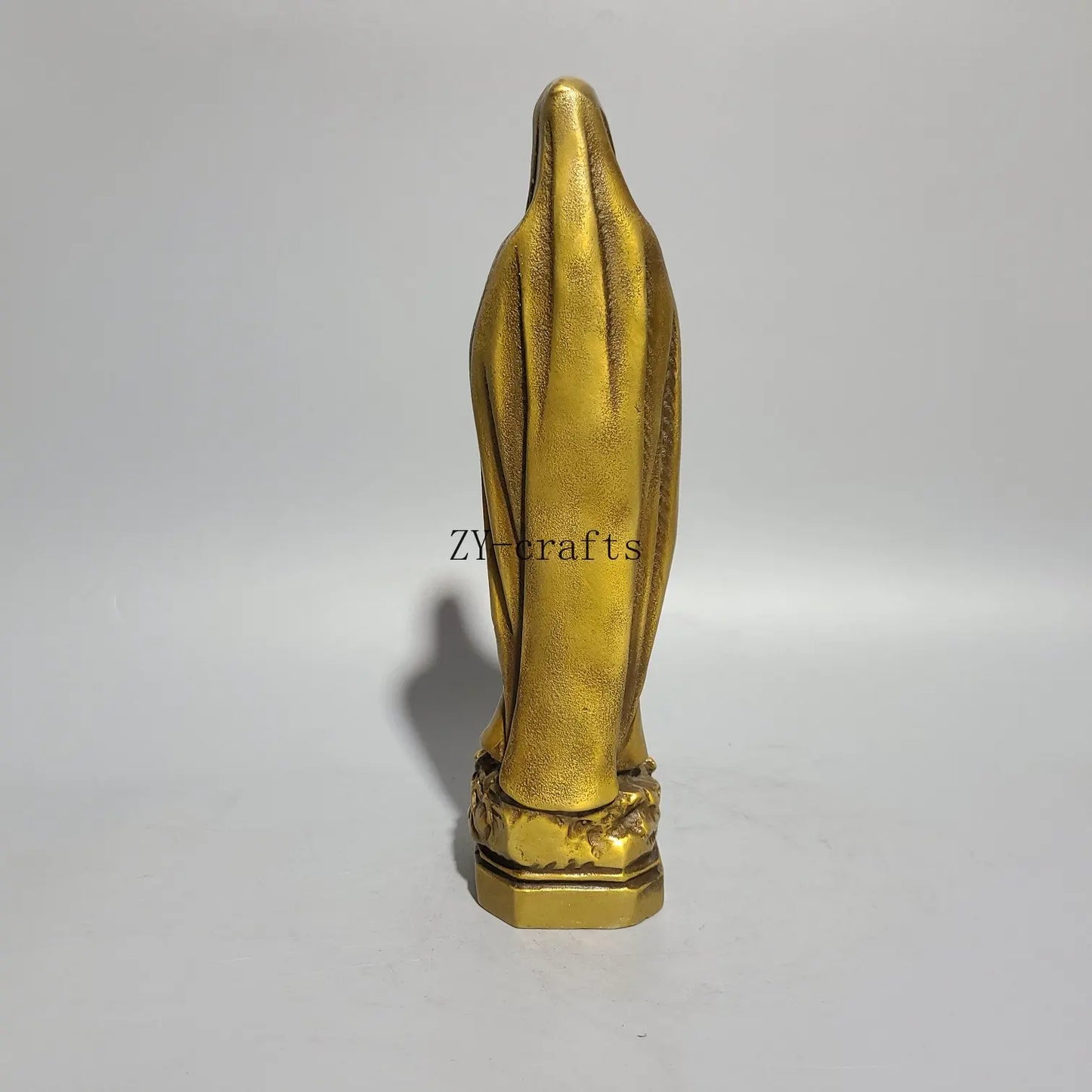 Brass Christianity Blessed Virgin Mary Copper Statue Decorative Ornaments Decorations