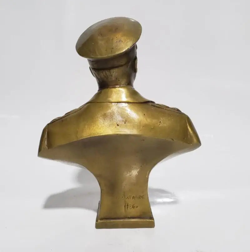 Brass Konstantinovich Zhukov Head portrait crafts statue