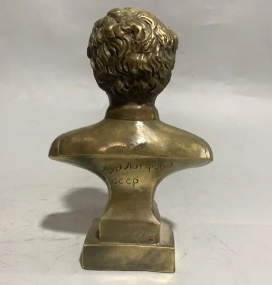 Brass Mikhail Kalinin Head portrait crafts statue