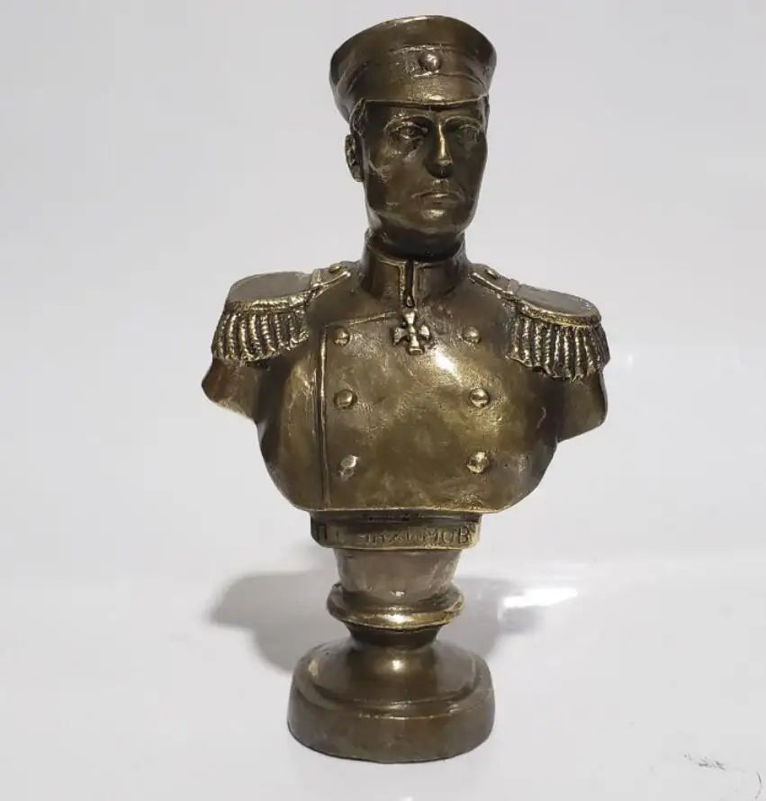 Brass Nakhimov Head portrait crafts statue