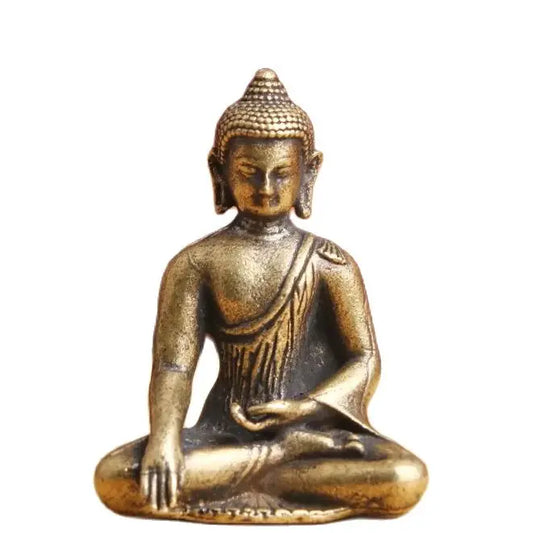 Brass, Old Siddhattha Gotama Desktop Ornaments, Antique Wenwan Collections, Buddha Statues, Decorations, Bronzes, Wholesale.