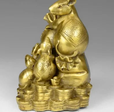Brass gold kangaroo home and office decorations