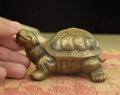 Brass small place turtle longevity turtle sitting room place adornment handicraft study