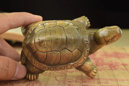Brass small place turtle longevity turtle sitting room place adornment handicraft study