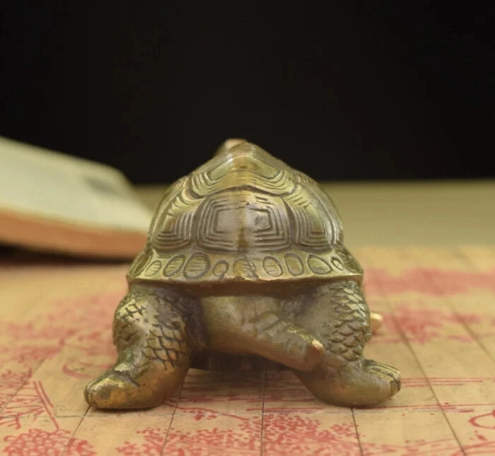 Brass small place turtle longevity turtle sitting room place adornment handicraft study
