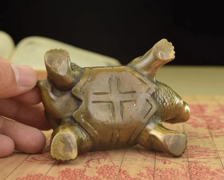 Brass small place turtle longevity turtle sitting room place adornment handicraft study