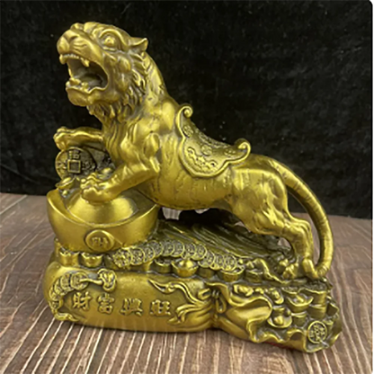 Brass tiger 12 zodiac animals tiger rich foot Xingwang tiger brass tiger decoration wholesale home office crafts