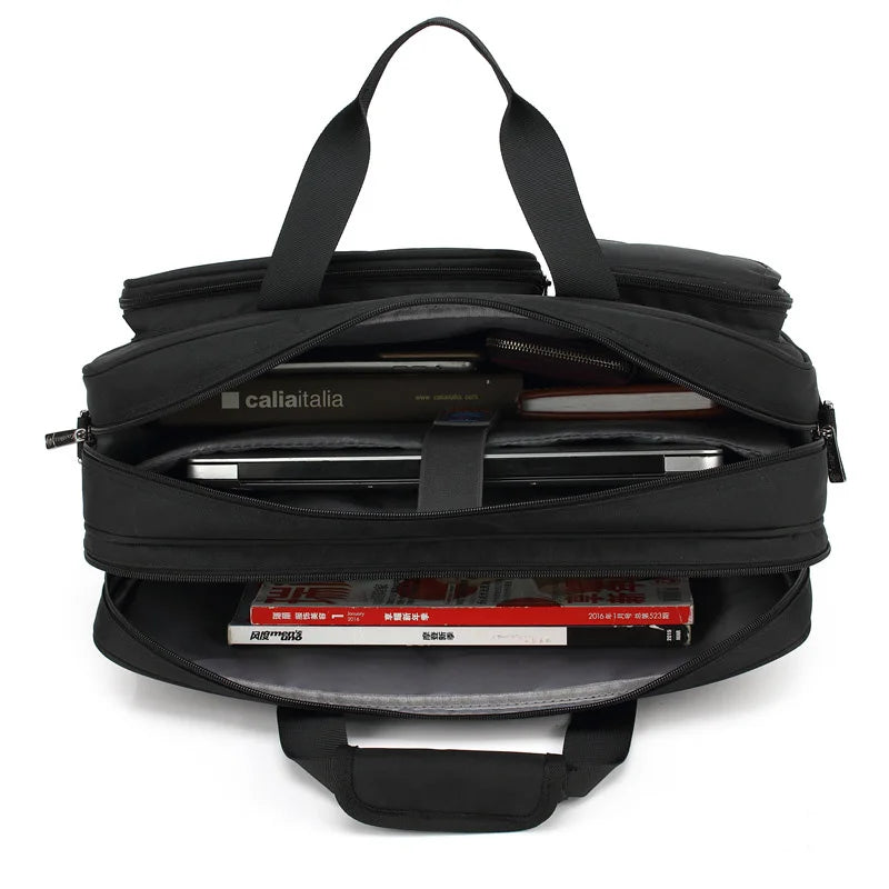 Briefcase Men Waterproof Oxford Handbag Male Large Capacity Laptop Bags Business Office Document Bag Travel bag