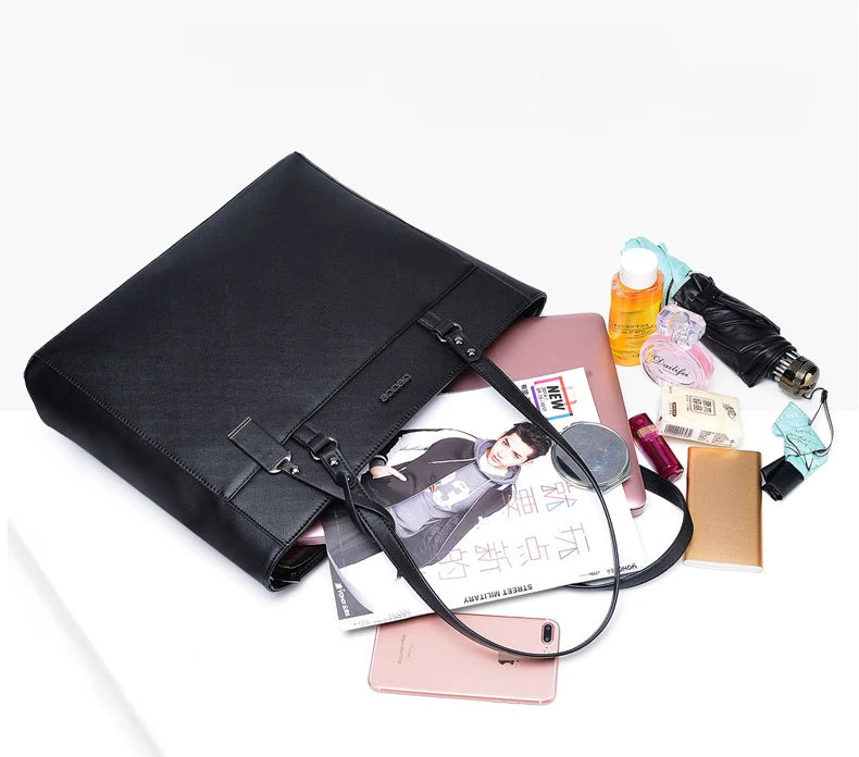 British Shoulder Bags for Women Female Tote Bag Fashion PU Girl's Bag Business Large Capacity Handbag