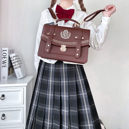 British Style Girls Students Backpacks Handbags Lolita JK Shoulders Bag Messenger Bags Briefcase Bookbags