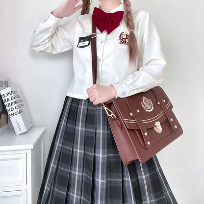 British Style Girls Students Backpacks Handbags Lolita JK Shoulders Bag Messenger Bags Briefcase Bookbags