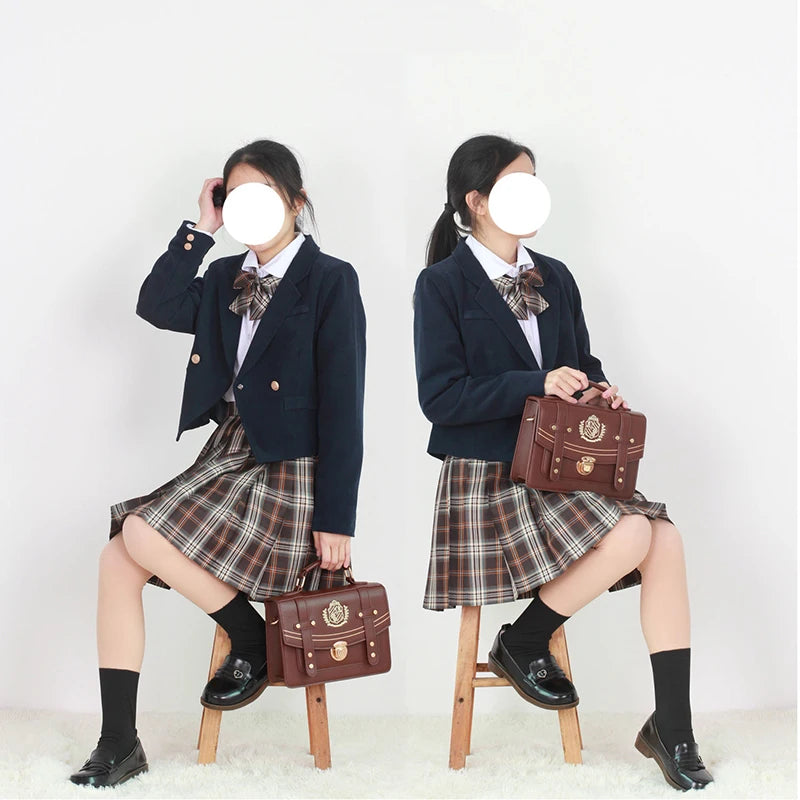 British Style Girls Students Backpacks Handbags Lolita JK Shoulders Bag Messenger Bags Briefcase Bookbags