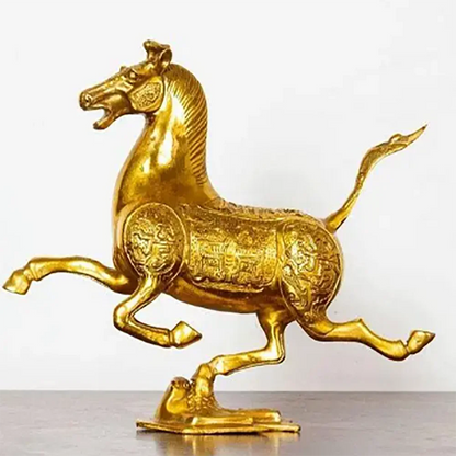Bronze Horse Stepping on Flying Swallow Decoration Home Decoration Living Room Retro Chinese Zodiac Horse Decoration