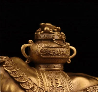 Bronze Ox Ornaments Wealth Luck Ox Tuo Treasure Bowl Ox Bronze Opening Gift Ox Bronze Ox Ornaments Crafts