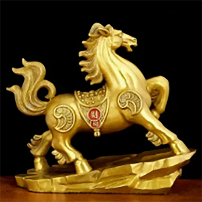 Bronze horse ornaments, home accessories, gifts, Chinese zodiac, office wine cabinet, table decoration