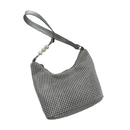 Bucket Bag Zipper Shoulder Purse Mini Tote Small Handbag Purse Evening Clutch Wedding Purse for Prom Party