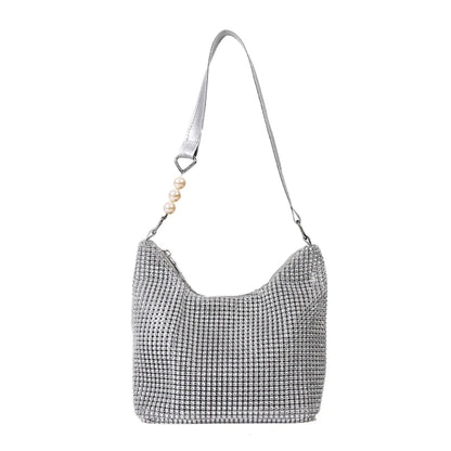 Bucket Bag Zipper Shoulder Purse Mini Tote Small Handbag Purse Evening Clutch Wedding Purse for Prom Party