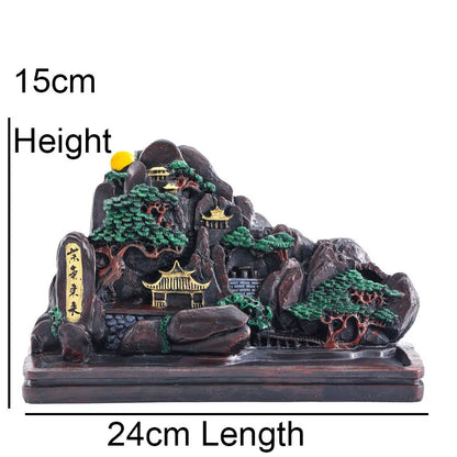 Buddha Holy Place Peaceful World Incense Cone Holder Backflow Incense Burner Decor Tearoom